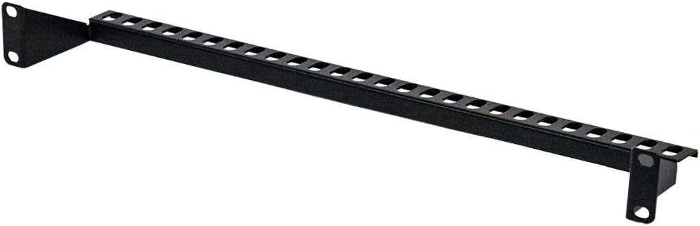 1U 19-Inch Rack Mount Cable Management Bracket Black Pack of 2 W70220