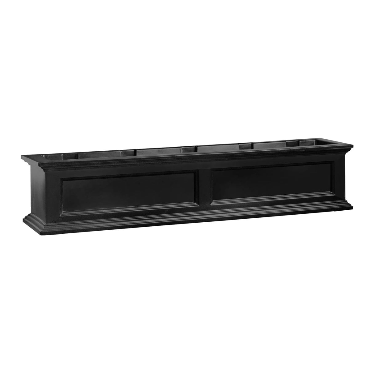 Black Self-Watering Window Box Planter S8705