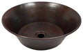 Copper Metal Circular Vessel Bathroom Sink A394601