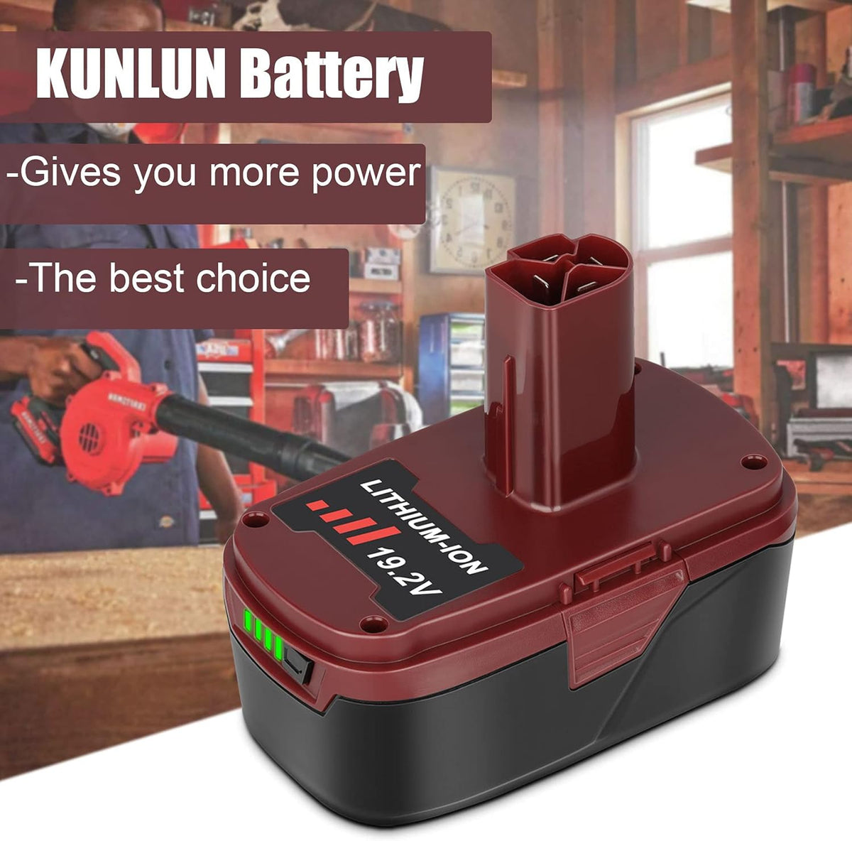 2 Pack 6.5Ah 19.2V Lithium ion Battery Replacement V897