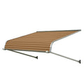 36-in Wide x 42-in Projection Mocha Tan Solid Fixed Door Awning X4849