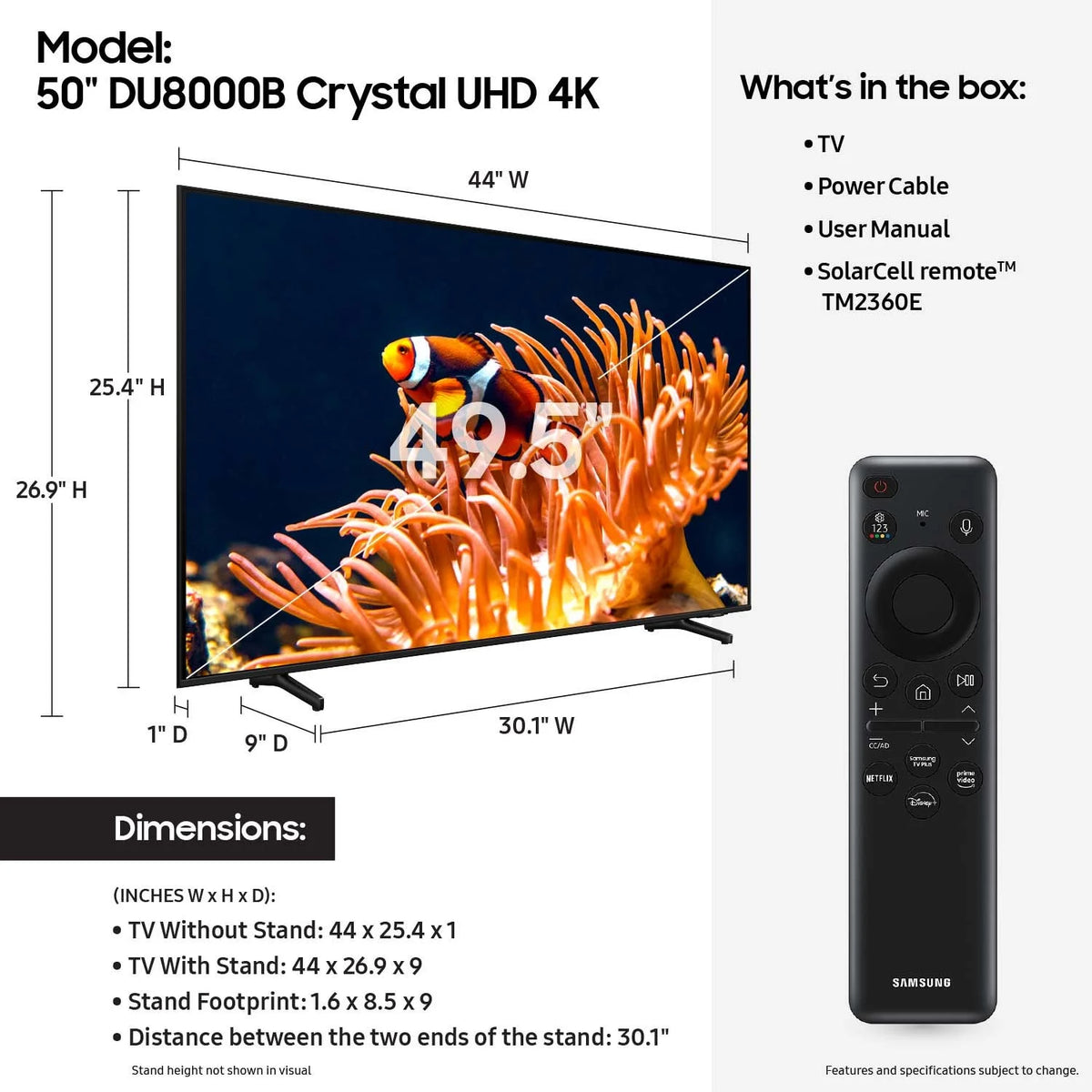 50” Class Crystal UHD 4K Smart TV Y59739