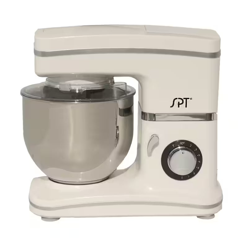 White 5.5 Qt 8-Speed Tilt Head Stand Mixer Q3759
