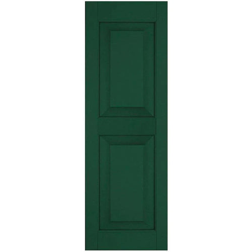 15 in. x 41 in. Real Wood Pine Raised Panel Shutters Pair C1312