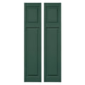 Green Vinyl Raised Panel Shutters J294179