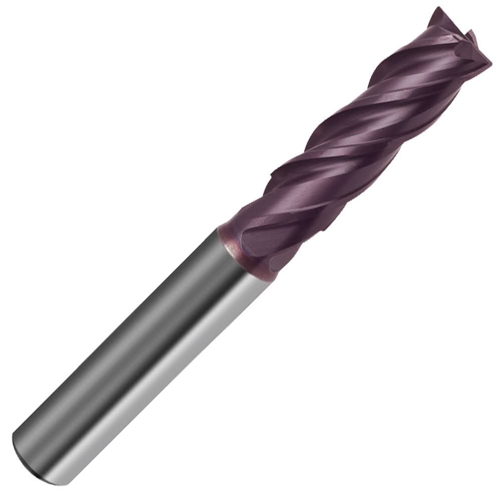 3/4x22 RF100U 4 Flute Variable Helix FIREX Coated Carbide Long Length End Mill, Weldon Shank, 2-1/4x22 LOC, 5x22 OA G183