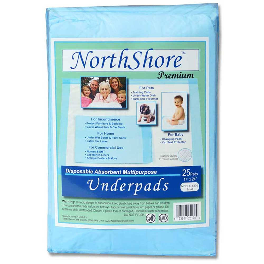 Blue Disposable Chux 25 Pack U23207