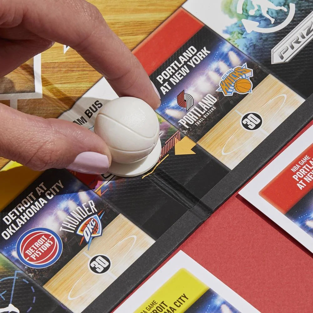 Monopoly Prizm NBA Edition Board Game with Panini NBA Trading Cards Z278845