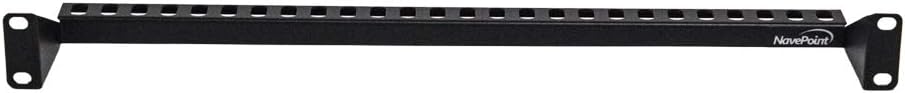 1U 19-Inch Rack Mount Cable Management Bracket Black Pack of 2 W70220