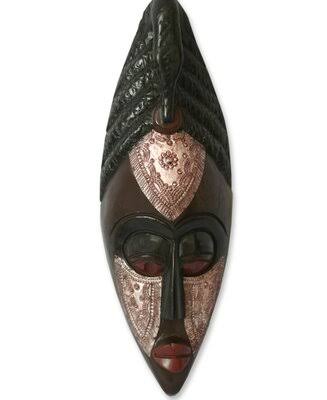 African Wood Mask Wall Decor P891869