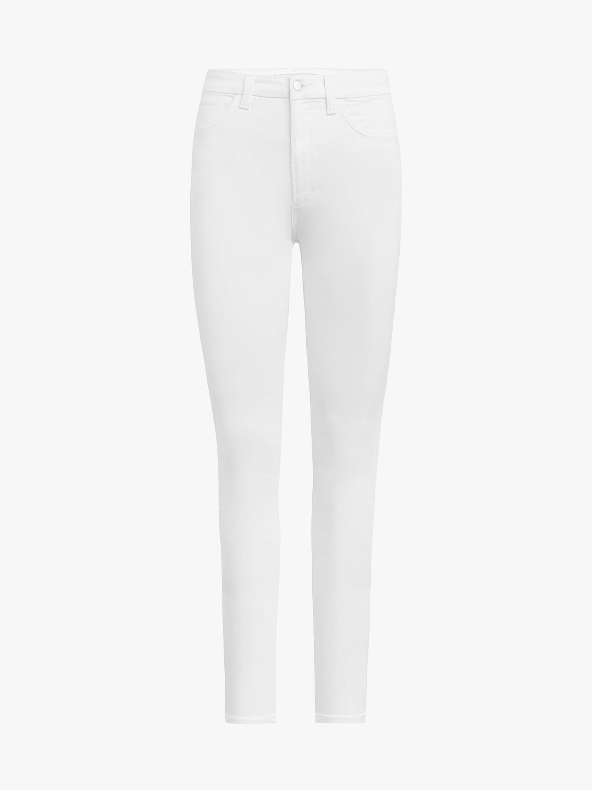 White High Rise Skinny Jeans L611
