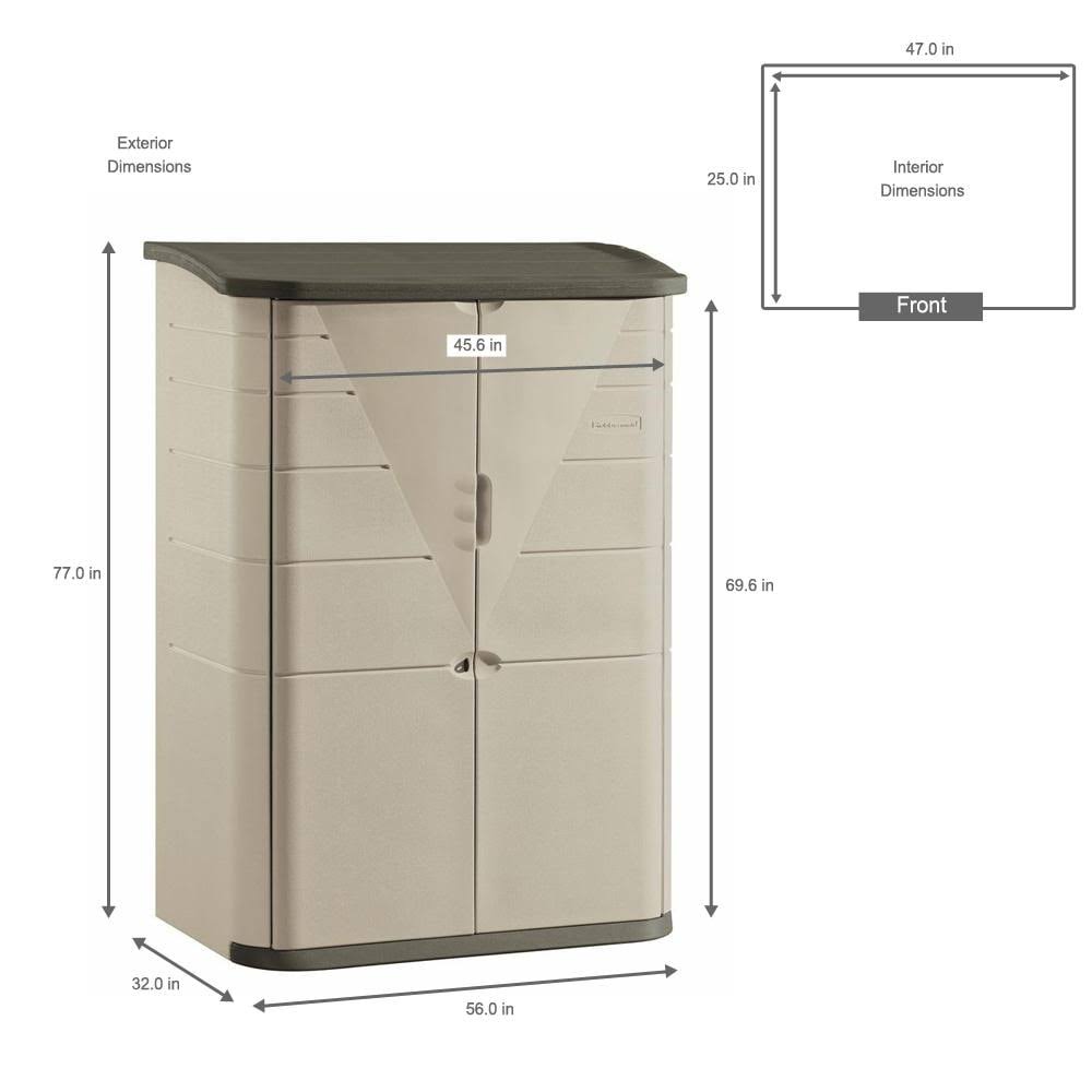 Large Vertical Storage Shed L139799