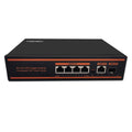 10 Ports Ethernet PoE Switch 8 Port 100Mbps PoE+ 2 UpLink 1000Mbps Metal Fanless Unmanaged Pack of 2 Z70937