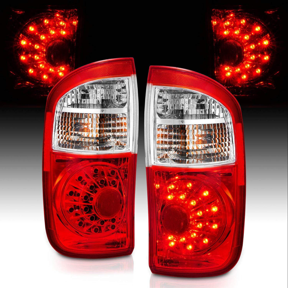 Red LED Replacement Tail Lights Pair R989211