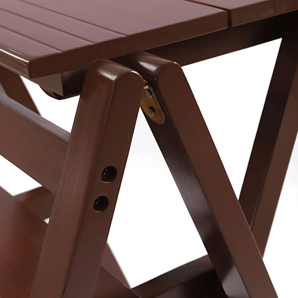 Wooden 4-Step Folding Ladder M218463