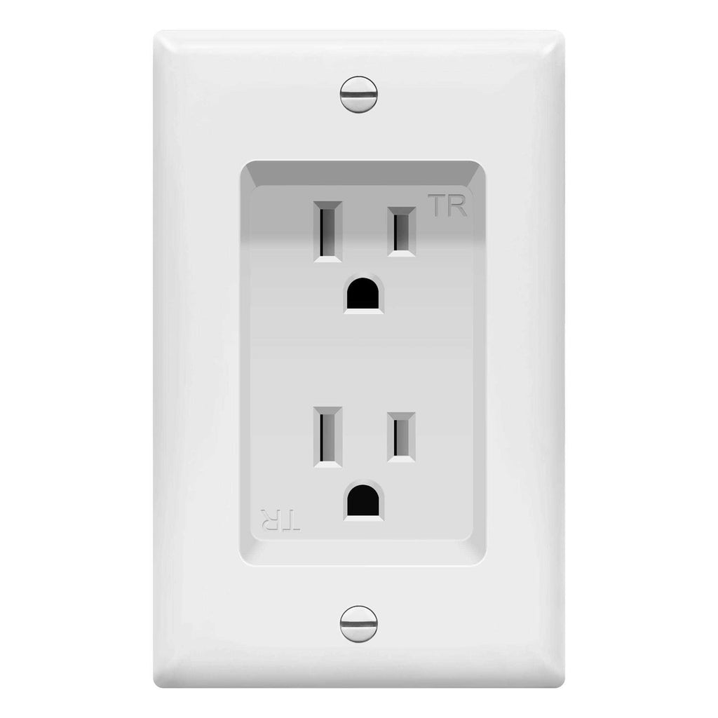 Recessed Duplex Tamper-Resistant Outlet 1-Gang M4924