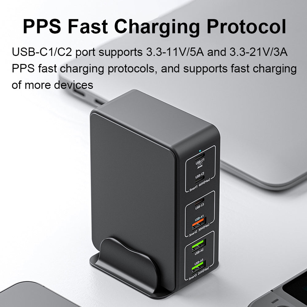 120W USB C 6-Port Charging Station Q839