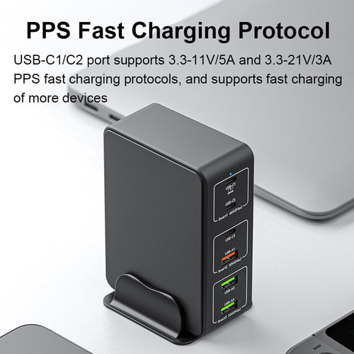 120W USB C 6-Port Charging Station Q839