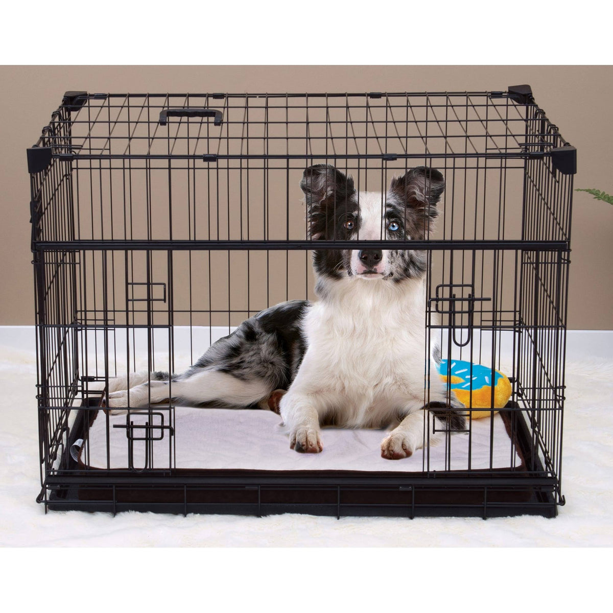36 inch Sliding Double Door Wire Dog Crate P1592