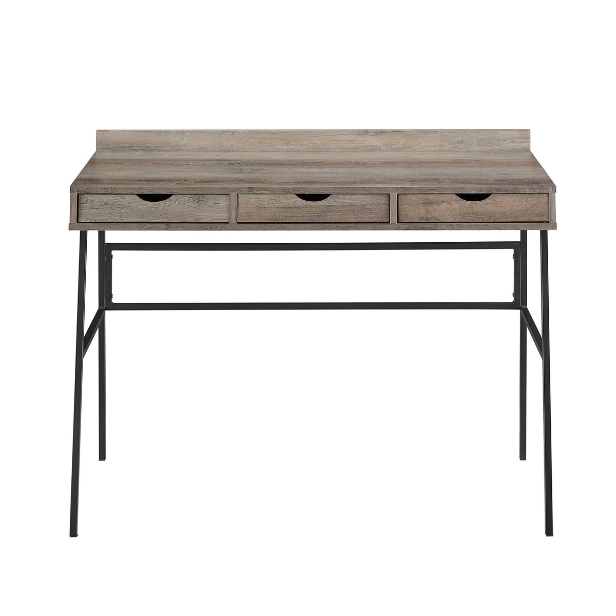 Dark Walnut 3-Drawer Writing Desk X762253