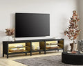 Black TV Stand with 16 Color LED up to 75 Inches A851754