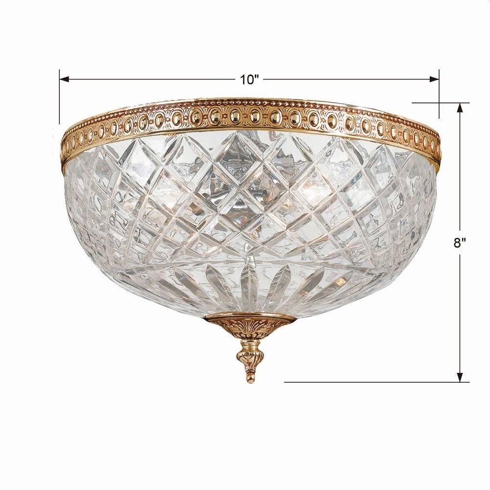 Polished Chrome 2 Light Ceiling Mount V110617