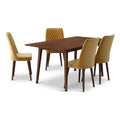 Solid Wood Walnut Kitchen Table and Chairs for 4 U359448