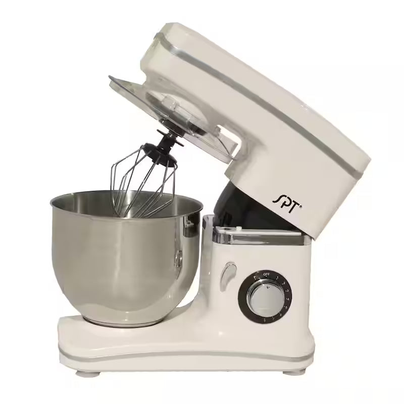 White 5.5 Qt 8-Speed Tilt Head Stand Mixer Q3759