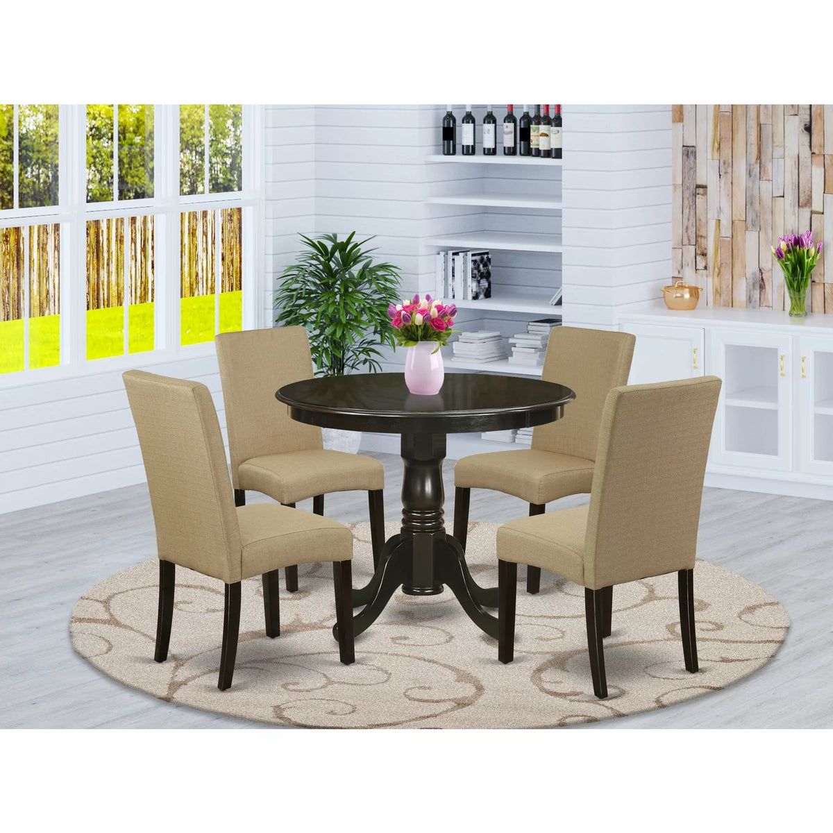 5 Piece Wood Dining Set U86678