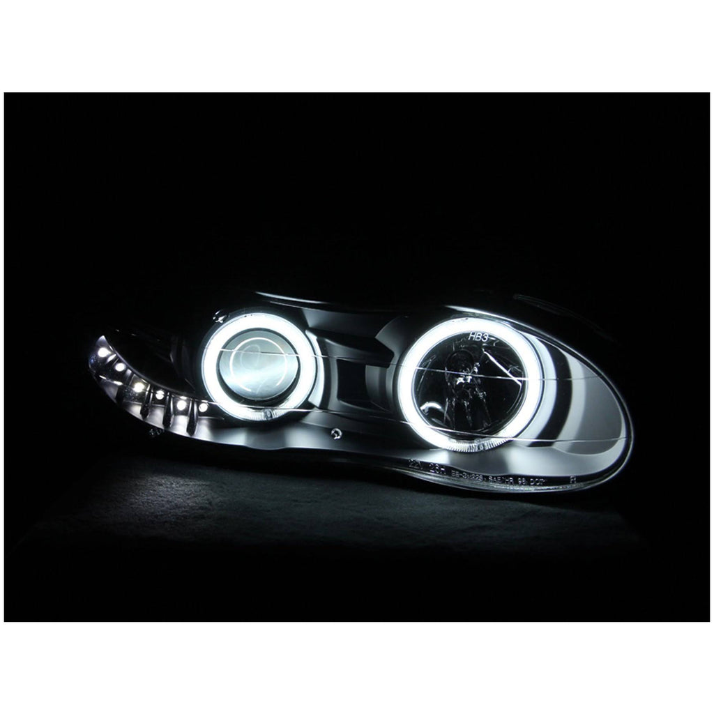Black Projector Headlights for 1998-2002 Chevrolet Camaro Y849