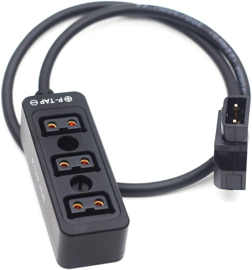 Black Spring Cable D-tap to 3 Ports Splitter Z404178