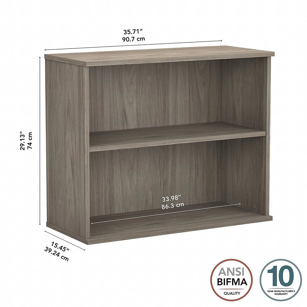 2 Shelf Engineered Wood Bookcase W988042