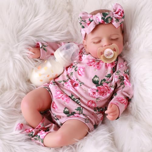 20 inch Sleeping Realistic Newborn Baby Doll with Soft Body W552293