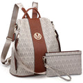 Anti-Theft Travel Backpack and Purse Wallet Set 2pcs P2683