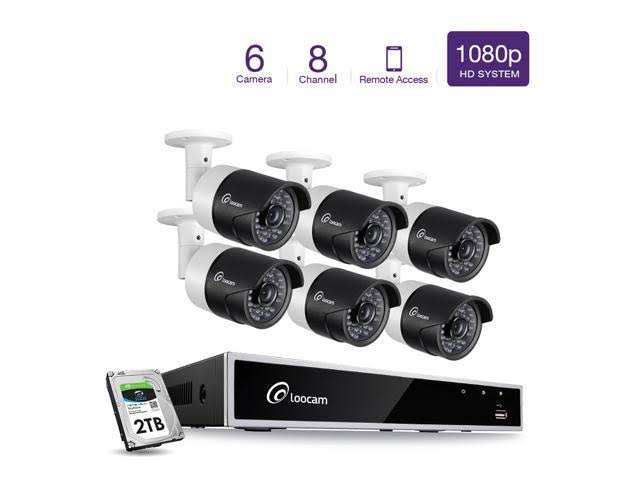 1080p HD 8CH DVR Security Camera System with 2TB Hard Drive I553678