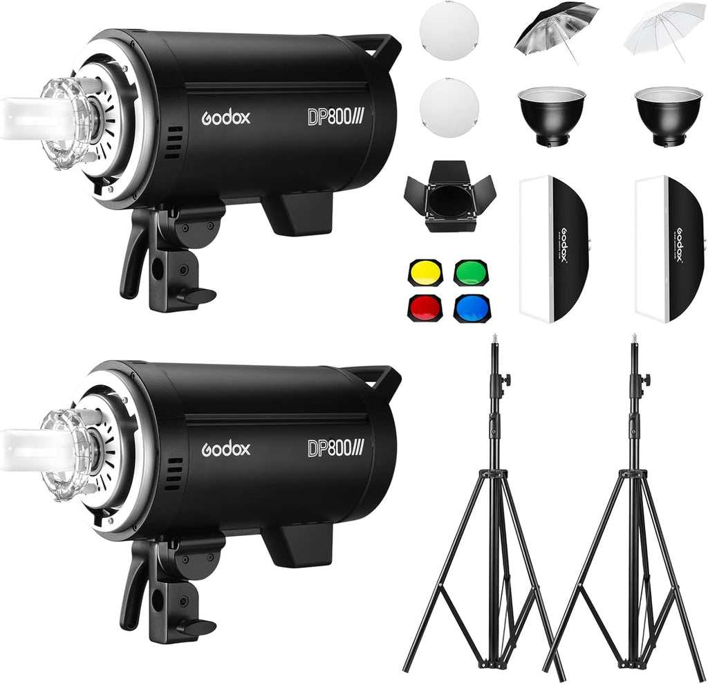 2 Pack Studio Flash Strobe Monolight Bowens Mount Kit P40564