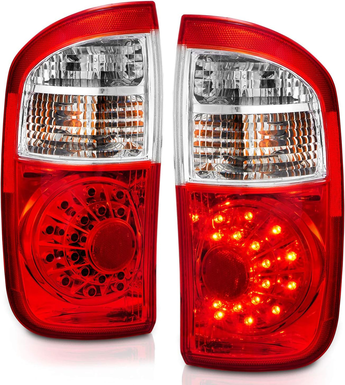 Red LED Replacement Tail Lights Pair R989211
