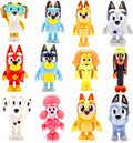Bluey Toys 12-Pack 2-3.5 Inch Action Figurines Set E2741