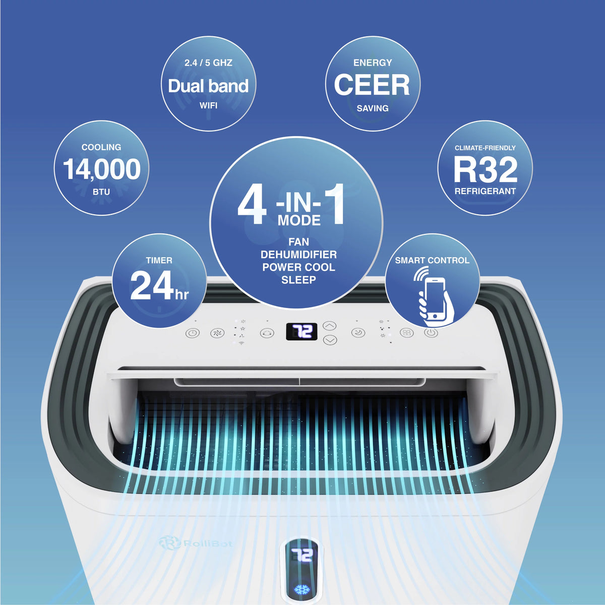 10,000 BTU Portable Air Conditioner & Dehumidifier X761720