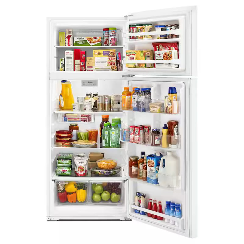 Built-In Top Freezer Refrigerator in White H3356