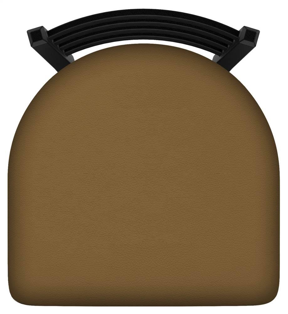 Swivel Counter Stool with Black Wrinkle Finish and Saddle Seat I61024