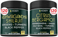 5in1 Ashwagandha Shilajit & 6in1 Citrus Bergamot Supplements K1098