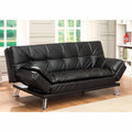 Black Convertible Futon Sofa M495