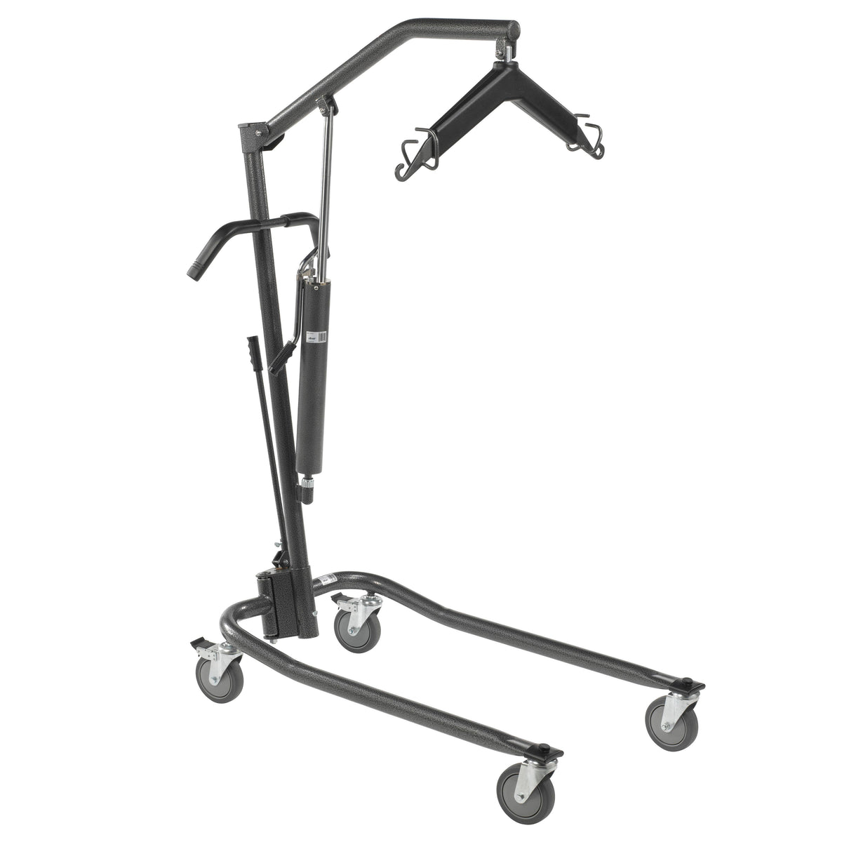 Hydraulic Patient Lift with Six Point Cradle, 5x22 Casters, Silver Vein Z1500
