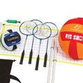 Volleyball and Badminton Combo Set with Adjustable Height Net G522513