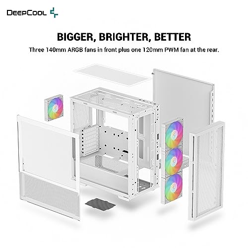 High-Airflow Mid-Tower ATX PC Case with Tempered Glass Side Panel P318
