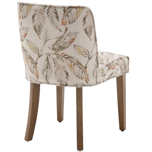 White Upholstered Dining Chairs Set of 2 with Cane Backs S925