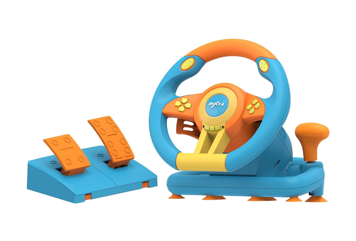 Gaming Steering Wheel with Pedal 180 Degree (blue) T59000