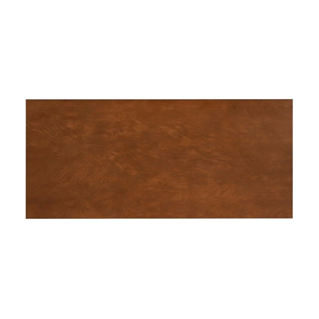 Mid-Century Wood/Metal Office Desk in Walnut Brown Y971000