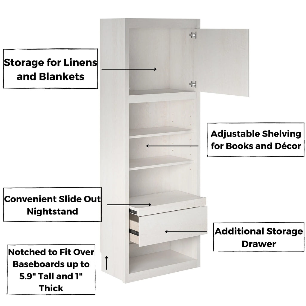Single Side Cabinet in Walnut Q438988